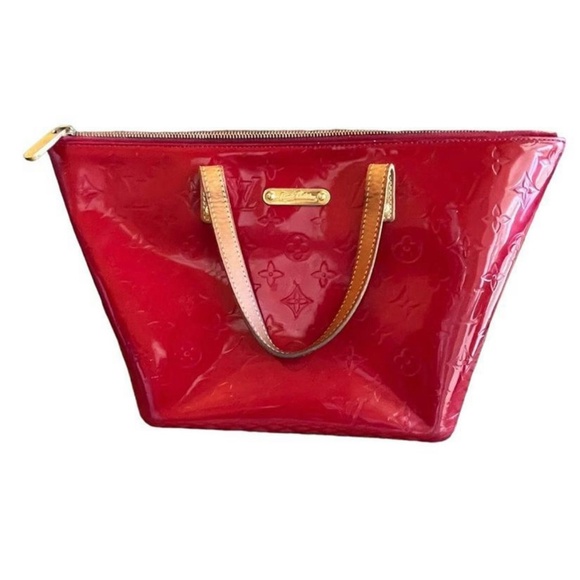 Vintage Louis Vuitton Rose Pop Monogram Vernis Bellevue PM Bag - Picture 1 of 7